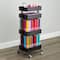 Black Lexington 4-Tier Rolling Cart by Simply Tidy™
